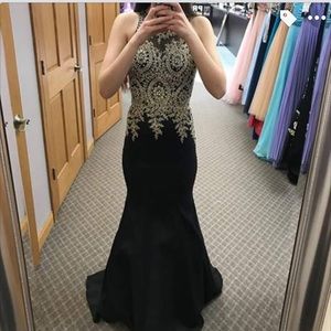 Gorgeous black and gold dress